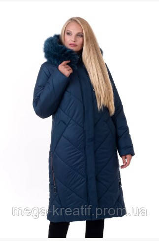 Женский Пуховик Зимний Повседневный Стильный от Производителя 52, 54 ...