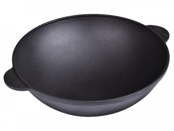 Сковорода WOK Brizoll WOK з двома ручками 3,7 л d28 см h9,6 см чавун (W28), фото 1