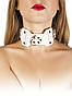 Нашийник VIP Leather Collar, White, фото 3