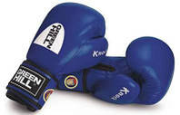 Перчатки боксерские KNOCK 14 унций синие Green Hill лицензированные Федерацией бокса Украины