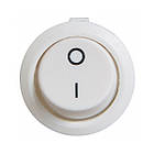Кнопка кругла on/off SB-08W 220V/12V, 3A/6A, біла, фото 3