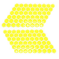 Соти на бак MM fluo yellow