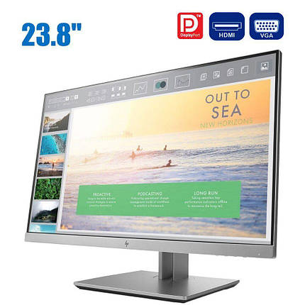 Монитор HP EliteDisplay E243 / 23.8" (1920x1080) IPS / HDMI, DisplayPort, VGA, USB 3.0 / VESA 100x100, фото 2