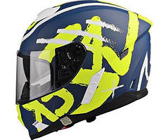 Мотошолом LAZER RAFALE Street Navy Blue Yellow XS