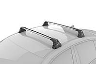 Багажник на крышу Hyundai I20 2015-2022 в штатные места серый Turtle