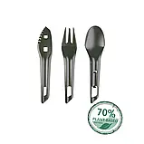 Набір столовий Wildo® THE OCYs™ Outdoor Cutlery Set Olive єдиний, фото 2