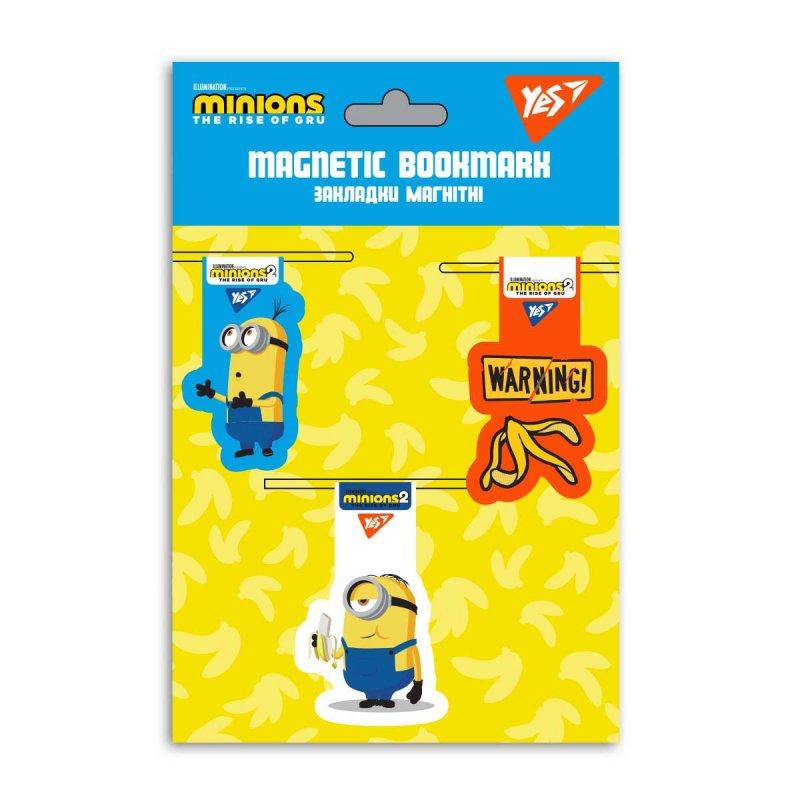 Закладки магнітні YES Minions, 3шт. 707831