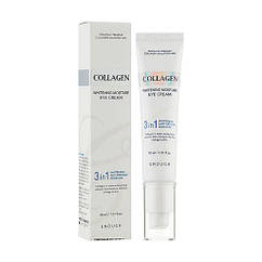 Крем, що освітлює для шкіри навколо очей Enough Collagen 3 in 1 Whitening Moisture Eye Cream 30 мл