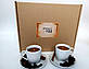 Бокс подарунковий "Кава у ліжко" - Подарунковий романтичний набір з двох кавових свічок соєвий у крафтовій подарунковій упаковці, фото 3