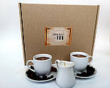 Набор подарунковий "Кава з вершками у ліжко" - Романтичний бокс з кавових свічок і свічки-молочника у подарунковій упаковці, фото 10