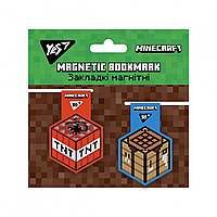 Закладки магнітні YES Minecraft, 2шт.