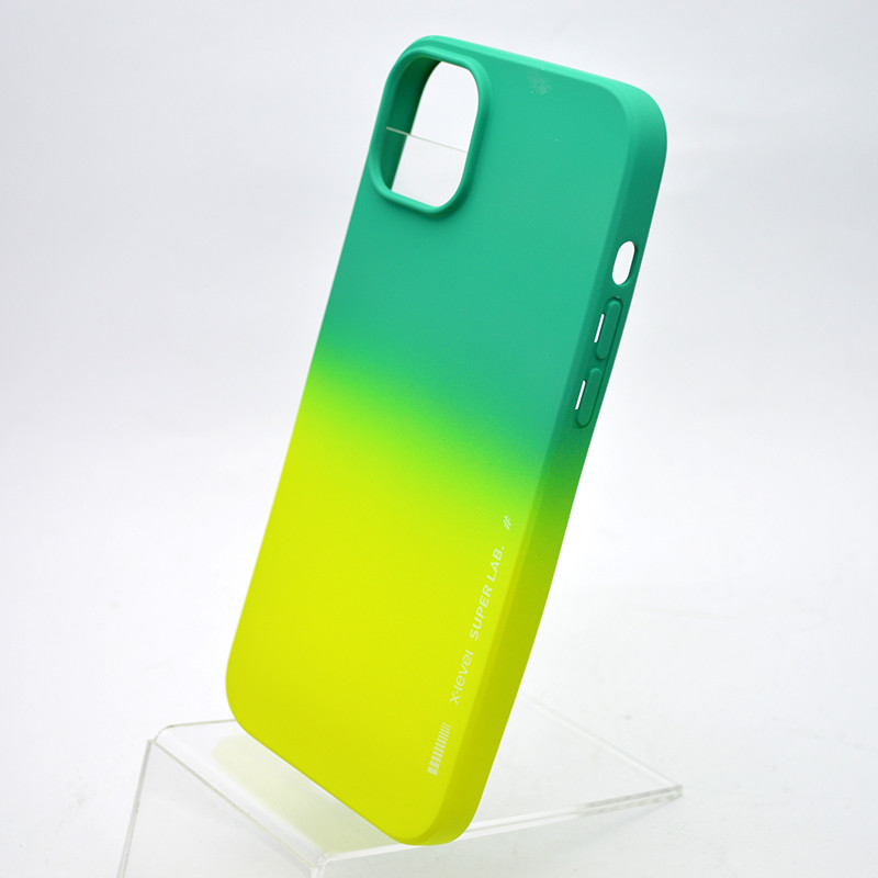 Чехол накладка Silicon Case X-Level Full Cover для iPhone 14 Plus (Max) Салатовый, фото 5