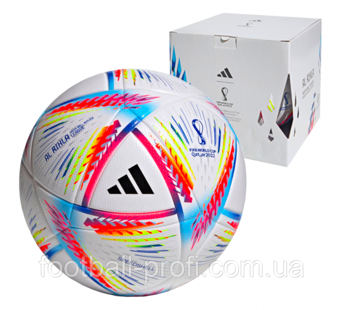 Футбольний м'яч adidas Al Rihla FIFA Quality World Cup Qatar 2022 Speedshell League Box у коробці