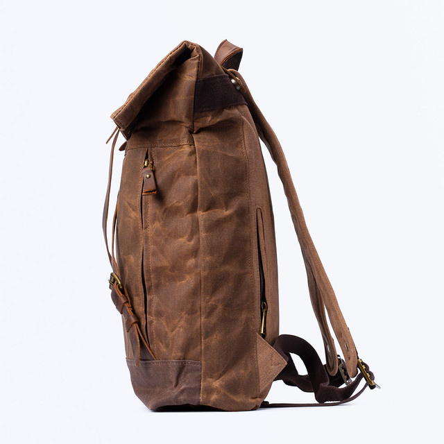 Фото рюкзак чоловічий MCN міський коричневий арт.00348