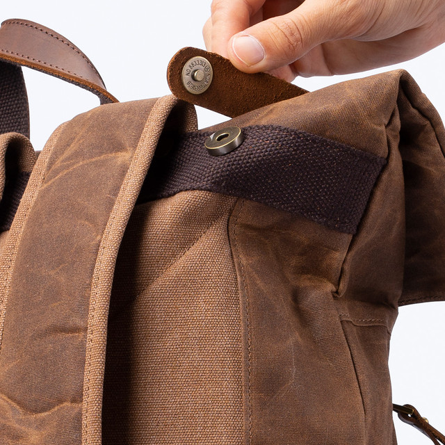 Фото рюкзак чоловічий MCN міський коричневий арт.00348