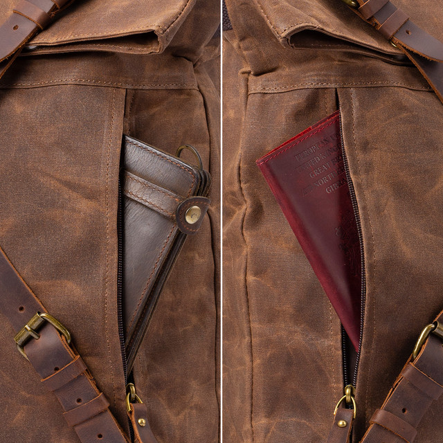 Фото рюкзак чоловічий MCN міський коричневий арт.00348