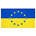 Плед в’язаний прапор України + прапор Європи 180х100 Blue + Yellow, фото 6