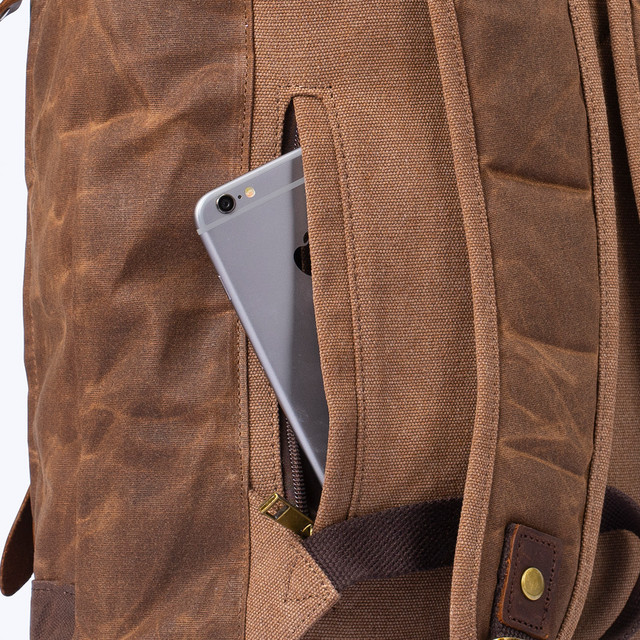 Фото рюкзак чоловічий MCN міський коричневий арт.00348