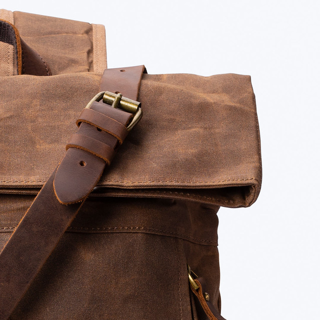 Фото рюкзак чоловічий MCN міський коричневий арт.00348