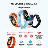 Фітнес браслет M7 Синій Smart Band Смарт годинник Фітнес трекер, фото 4