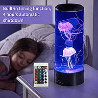 Аквариум с силиконовыми медузами ПУЛЬ УПРАВЛЕНЯ!! Jellyfish Mood Lamp, USB LED, ночник