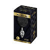 Металева анальна пробка Кролячий хвостик Alive Fluffy Twist Plug L Black, діаметр 3,8 см, фото 2