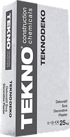 Вологостійка декоративна штукатурна суміш Teknodeko біла (баранчик 2мм) 25кг