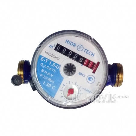 Счетчик холодной воды Гидротек E-T 1.5-U (ID#1682511693), цена: 644 ...