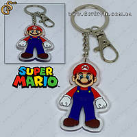 Брелок акриловый Марио Super Mario в подарочной упаковке