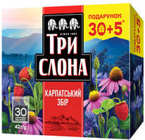 Чай трав'яний Карпатський збір Три Слона (35 пакетиків х 1,4 г) 42г