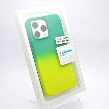 Чохол накладка Silicon Case X-Level Full Cover для iPhone 14 Pro Max Салатовий