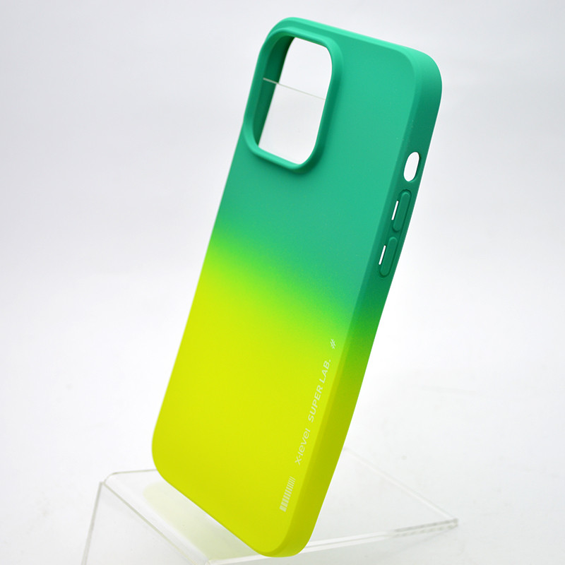 Чехол накладка Silicon Case X-Level Full Cover для iPhone 14 Pro Max Салатовый, фото 4