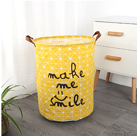 Кошик для іграшок з тканини "Смайлик", 40*50 см. (22028)