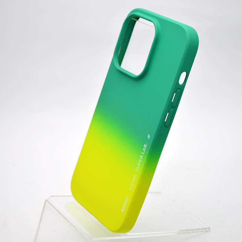 Чехол накладка Silicon Case X-Level Full Cover для iPhone 14 Pro Салатовый, фото 4