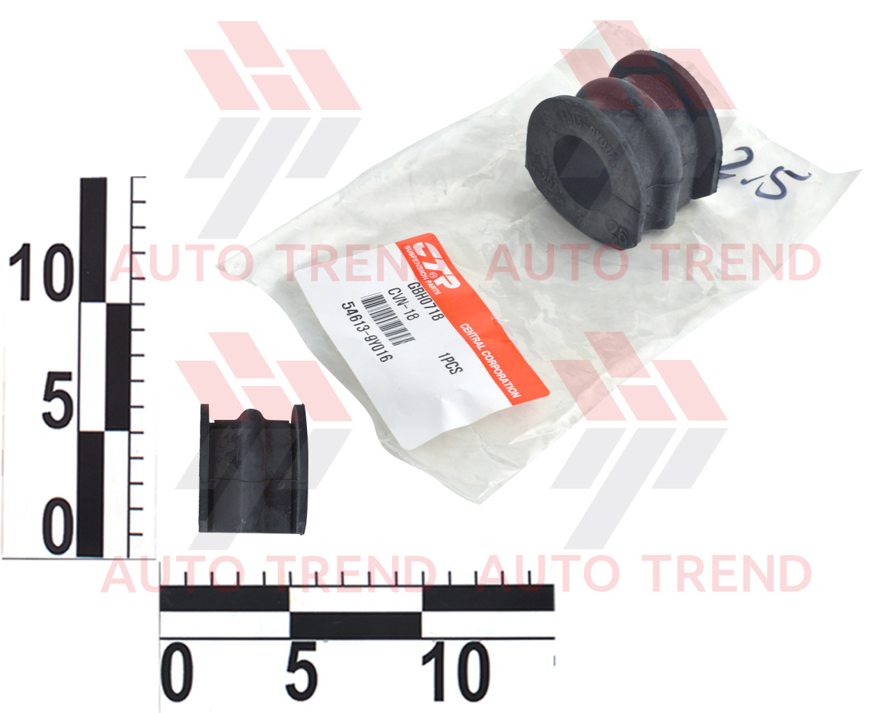 Втулка стабілізатора NISSAN TEANA INFINITI M35/45 Y50 02-10 REAR D26*