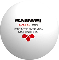 Пластиковий м'яч Sanwei ABS Pro 3* 40+