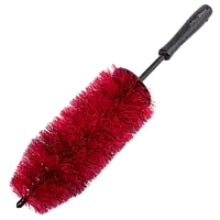 Шерстяная щетка для дисков MaxShine Wool Wheel Brush Black Red 27 см