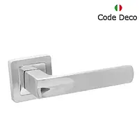 Дверные ручки Code Deco H-22110-A-CRM/CR (матовый хром)