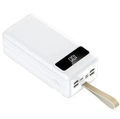 Суперпотужний портативний Power Bank 60000 mAh Kensa KP-46 білий Повербанк великої ємності