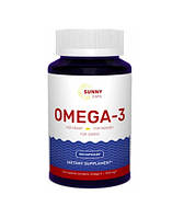 Омега-3, рыбий жир, Omega-3 Activ Powerfull, Sunny Caps, 1000 мг, 100 гелевых капсул (SUN-530661)