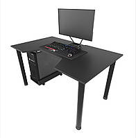Геймерський ігровий стіл Gamer-3 ЛДСП Чорний без підставки для системного блоку (Zeus ТМ)