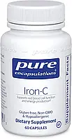 Железо-C, Iron-C, Pure Encapsulations, 60 Капсул (PE-00159)