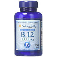 Витамин В-12, Vitamin B-12, Puritan's Pride, 1000 мкг, 250 капсул (PTP-11383)