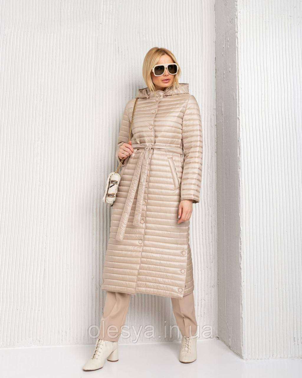 Демісезонне пальто стьобане молодіжне 245 Mangelo розміри 44 46, фото 1