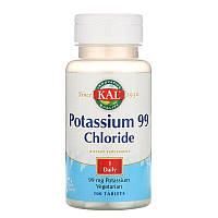 Калий хлорид, Potassium Chloride, KAL, 99 мг, 100 таблеток (CAL-84670)