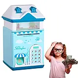 Дитяча скарбничка сейф із кодовим замком відбитком пальця BankBox "Чарівний Будиночок" piggy bank, фото 3