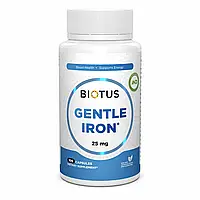 Железо, Gentle Iron, Biotus, 25 мг, 100 капсул (BIO-531156)