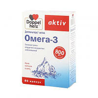 Доппельгерц® Queisser Pharma, актив Омега-3, 80 капсул, оригинал (DOP-52545)