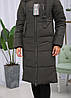 Тепла якісна жіноча зимова парка на тінсулейті., фото 5