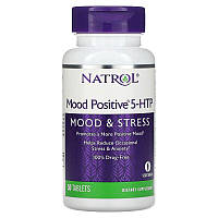5-гидрокситриптофан (Mood Positive 5-НТР), Natrol, 50 таблеток (NTL-05233)